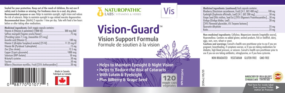 Vision-Guard - 120 + 60 V-Caps FREE