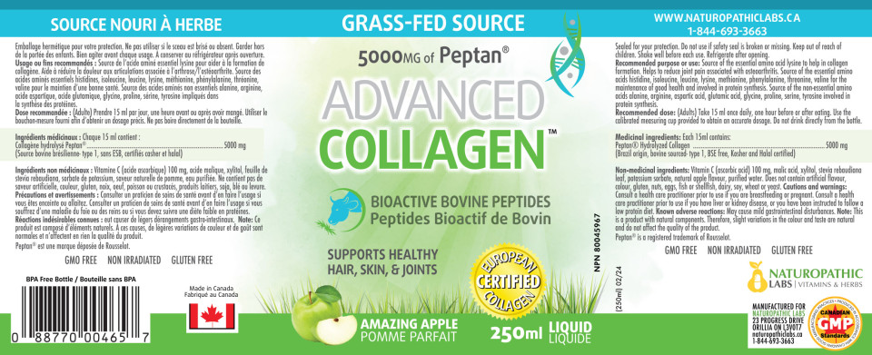 Advanced Collagen Liquid 5000mg (Amazing Apple) - 250 + 250ml FREE