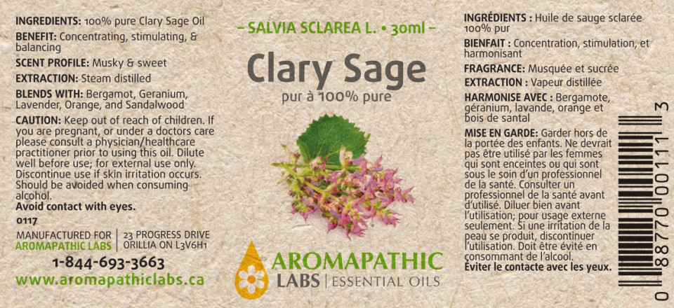 Clary Sage Oil - 30ml + BONUS