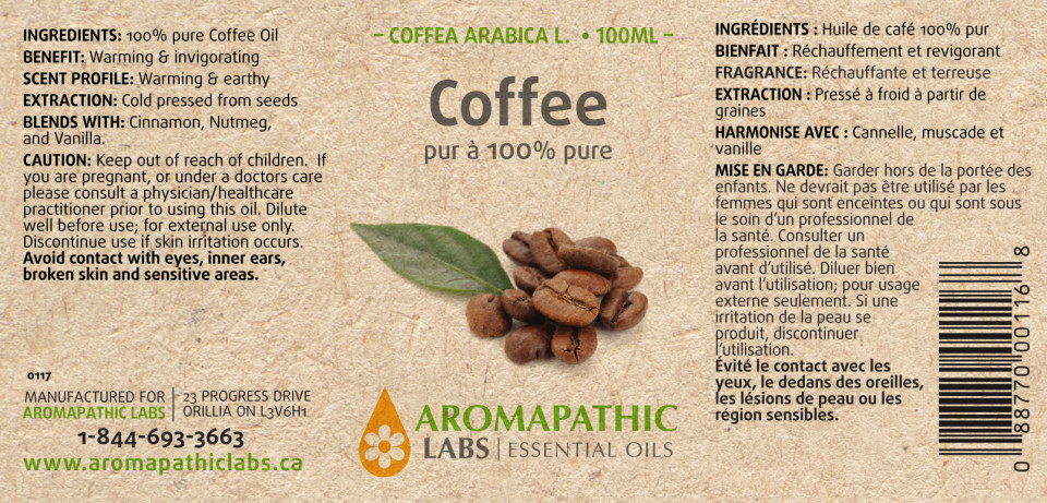 Coffee Essential Oil (Roasted) - 100ml + BONUS