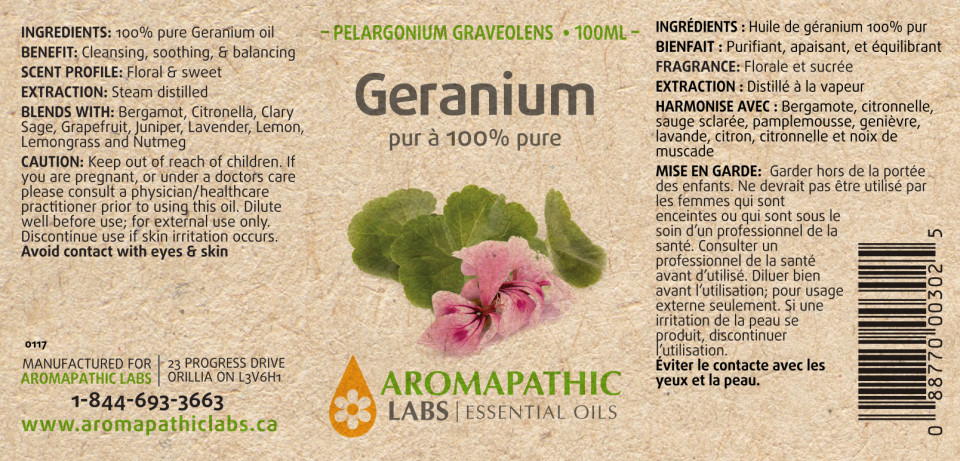 Geranium Oil - 100ml + BONUS