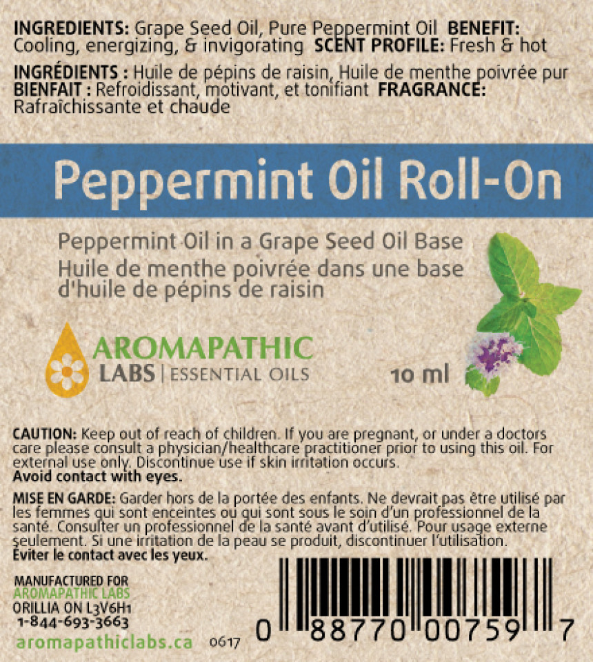 Peppermint Oil (Roll-On) - 10 + 10ml FREE