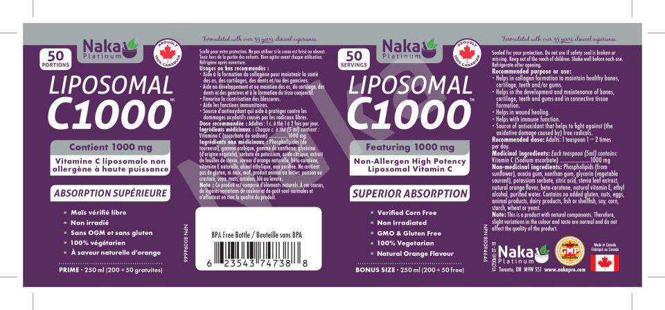 Liposomal C1000 - 200 + 50ml FREE