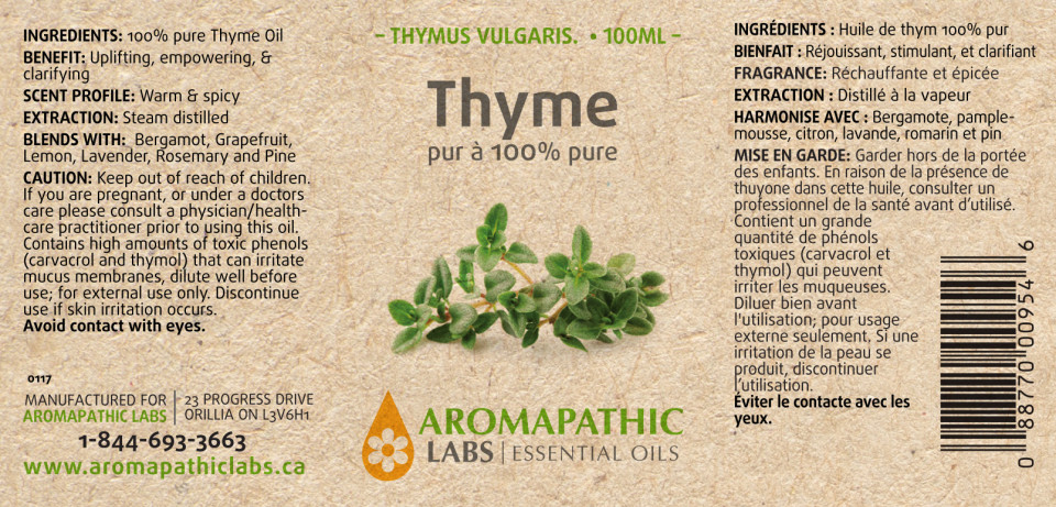 Thyme Oil - 100ml + BONUS