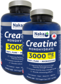 Creatine Monohydrate 3000mg - 200 + 200 V-Caps FREE