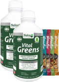 Vital Greens Liquid - 600 + 600ml (2 For Deal) + BONUS