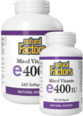 Vitamin E 400iu Mixed Tocopherols - 240 Softgels + BONUS