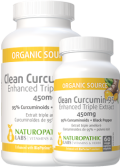 Clean Curcumin-95 (Enhanced Triple Extract) 450mg - 120 V-Caps + BONUS