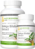 Ginkgo Biloba Double Strength (Organic) 120mg - 240 + 60 Caps FREE