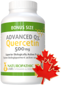Quercetin (Advanced Q3) 500mg - 240 V-Caps + BONUS