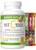 Vitamin C 1,000mg Timed Release - 180 Tabs + BONUS