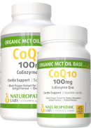Naturopathic Labs Active CoQ10 100mg (+Org. MCT Oil Base & Black Pepper) - 240 + 45 Softgels FREE
