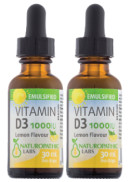 Naturopathic Labs Vitamin D Drops Emulsified 1,000iu (Lemon) - 30 + 30ml FREE