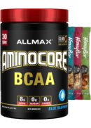 Allmax Aminocore BCAA (Blue Raspberry) - 345g + BONUS