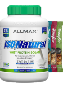 Allmax Isonatural Whey Protein Isolate (Unflavoured) - 5lbs + BONUS