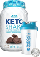 ANS Performance Keto Shake Performance Fuel (Chocolate) - 2lbs + BONUS