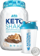 ANS Performance Keto Shake Performance Fuel (Peanut Butter Chocolate) - 2lbs + BONUS