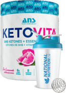 ANS Performance KetoVita BHB Ketones + Essential Vitamins (Pink Lemonade) - 230g + BONUS
