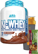 ANS Performance N-Whey Premium Protein (Milk Chocolate) - 5lbs + BONUS