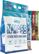 ANS Performance N-Mass Extreme Gainer (Peanut Butter Fudge) - 15lbs + BONUS