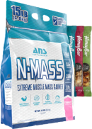 ANS Performance N-Mass Extreme Gainer (Strawberry) - 15lbs + BONUS