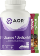 AOR UTI Cleanse With Cranberry - 120 Tabs + BONUS