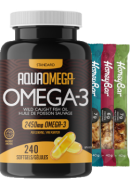 AquaOmega Standard Omega-3 2450mg - 240 Softgels + BONUS