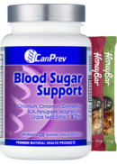 CanPrev Blood Sugar Support - 120 V-Caps + BONUS