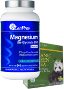 CanPrev Magnesium Bis-Glycinate 200 Gentle - 240 V-Caps + BONUS