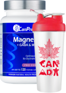 CanPrev Magnesium Sleep + GABA & Melatonin - 120 V-Caps + BONUS