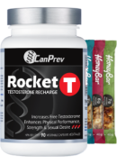 CanPrev Rocket T Testosterone Recharge - 90 V-Caps + BONUS