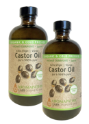 Aromapathic Labs Organic Castor Oil 100% Pure (Cold Pressed & Hexane Free) - 250 + 250ml FREE