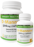 Naturopathic Labs D-Mannose 500mg - 120 V-Caps + BONUS
