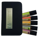 Aromapathic Labs Essential Oil Roll-On (Eucalyptus, Lavender, Orange, Peppermint, Tea Tree) + Vegan Leather Wallet - 5 x 10ml