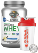 Garden of Life Sport Certified Grass Fed Whey (Vanilla) - 652g + BONUS