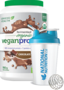 Genuine Health Fermented Organic Vegan Proteins+ (Chocolate) - 900g + BONUS