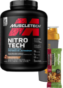 MuscleTech Nitro Tech Whey Protein (Milk Chocolate) - 2.27kg + BONUS