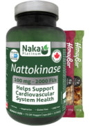 Naka Nattokinase 100mg - 75 DR V-Caps + BONUS