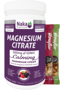 Naka Platinum Magnesium Citrate 300mg (Natural Berry) - 300g + BONUS
