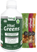 Naka Vital Greens Liquid - 600ml + BONUS