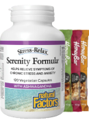 Natural Factors Stress-Relax Serenity Formula - 120 V-Caps + BONUS