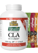 Natural Factors Tonalin CLA 1,000mg - 120 Softgels + BONUS