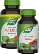 Nature's Way Cayenne 450mg - 180 + 100 Caps FREE