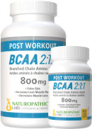 Naturopathic Labs BCAA 800mg - 240 + 60 V-Caps FREE