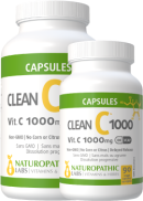 Naturopathic Labs Clean C 1000 (Vitamin C 1,000mg) - 300 + 90 V-Caps
