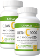 Naturopathic Labs Clean C 1000 (Vitamin C 1,000mg) - 90 + 90 DR V-Caps