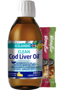 Naturopathic Labs Clean Icelandic Cod Liver Oil (Lemon) - 200ml + BONUS