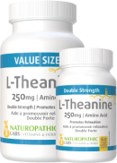 Naturopathic Labs L-Theanine 250mg - 120 + 60 V-Caps FREE