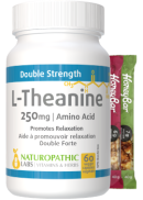 Naturopathic Labs L-Theanine 250mg - 60 V-Caps + BONUS