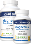 Naturopathic Labs Magnesium Bisglycinate 200mg - 260 + 100 V-Caps